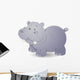 Safari Decals - Cute Hippo Wall Decal