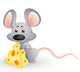 Cute Hungry Mouse Wall Decal