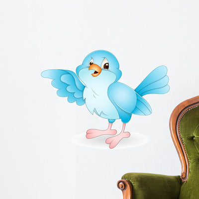 Bird Wall Decal shown on a wall