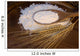 White flour with wheat ears Wall Mural