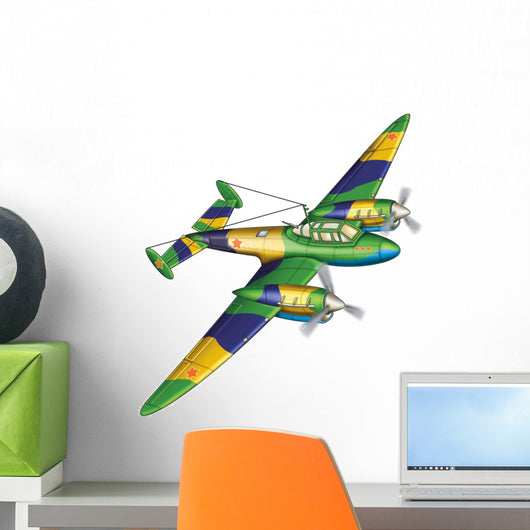 The plane Wall Decal