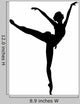 Ballerina Silhouette - Plie Wall Decal