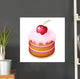 Birthday Cake with Cherry Wall Decal