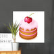 Birthday Cake With Cherry Wall Decal