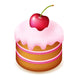 Birthday Cake With Cherry Wall Decal