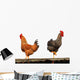 Hen and Rooster Wall Decal