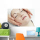Woman Getting A Face Massage Wall Mural