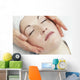 Woman Getting A Face Massage Wall Mural