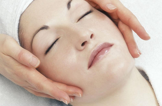 Woman Getting A Face Massage Wall Mural