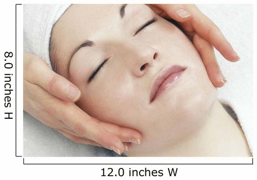 Woman Getting A Face Massage Wall Mural