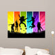 Active Young People Wall Decal