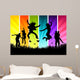 Active Young People Wall Decal