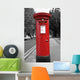 Red Post Box Wall Mural