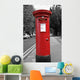 Red Post Box Wall Mural