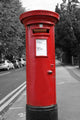 Red Post Box Wall Mural