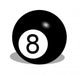 billiard ball 8 Wall Decal