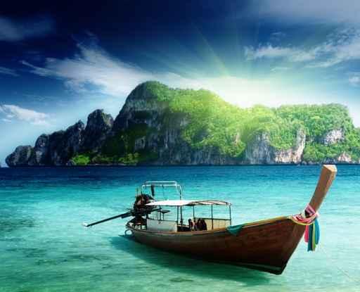 Boat Phi Phi Island Wall Decal