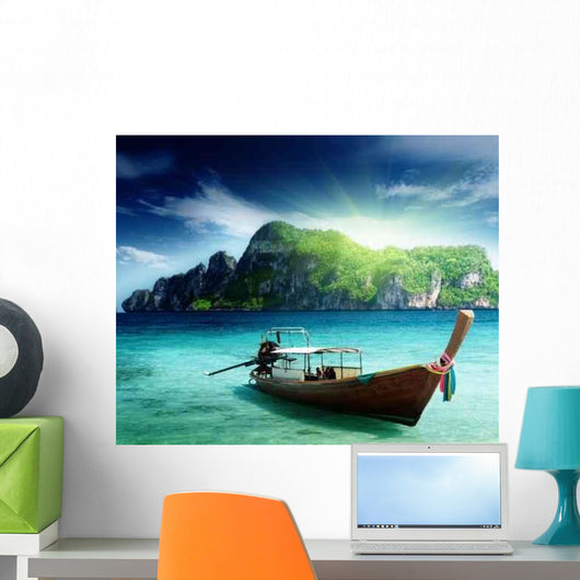 Boat Phi Phi Island Wall Decal