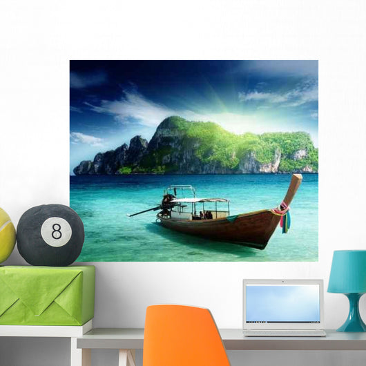 Boat Phi Phi Island Wall Decal