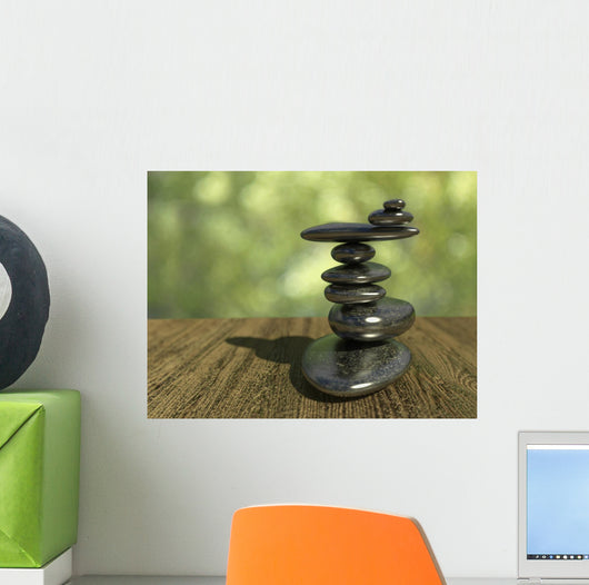 Balancing Pebbles Wall Mural