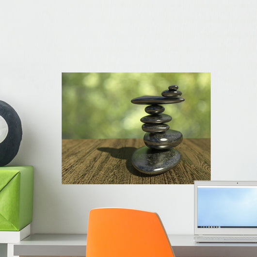 Balancing Pebbles Wall Mural
