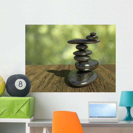 Balancing Pebbles Wall Mural