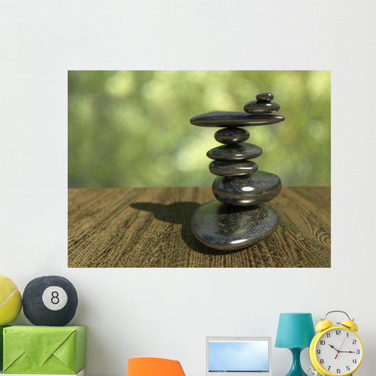 Balancing Pebbles Wall Mural