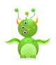 Green Cute Monster with