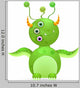 Green Cute Monster with