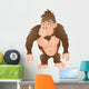 gorilla cartoon Wall Decal