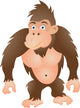 gorilla cartoon Wall Decal