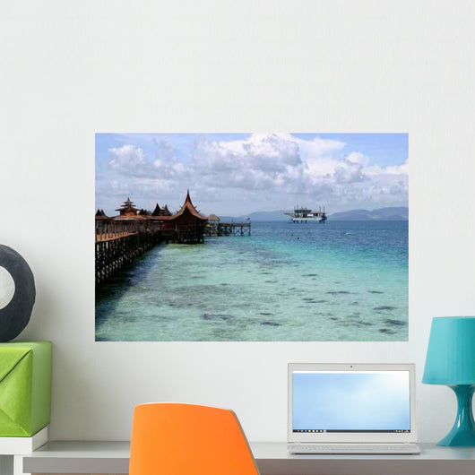 Insel Mabul Vor Borneo Wall Decal