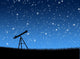 Telescope Grass under Stars
