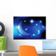 moon and shiny background Wall Mural