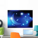 moon and shiny background Wall Mural