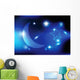 moon and shiny background Wall Mural