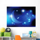 moon and shiny background Wall Mural