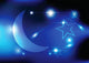 moon and shiny background Wall Mural