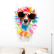 Dog with Hawaiian Lei