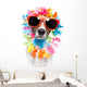 Dog with Hawaiian Lei