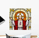 Jesus window painting in cemetery Wall Mural