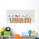 Happy group of finger smileys with social chat sign Wall Decal