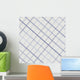 Plaid Diagonal Motive Cotton Wall Mural