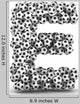 Letter E from Soccer