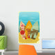 Surfboards on the beach Wall Mural