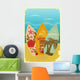 Surfboards on the beach Wall Mural