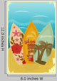 Surfboards on the beach Wall Mural