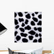 Artificial Black-And-White Fur Wall Mural