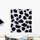Artificial Black-And-White Fur Wall Mural