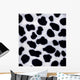 Artificial Black-And-White Fur Wall Mural